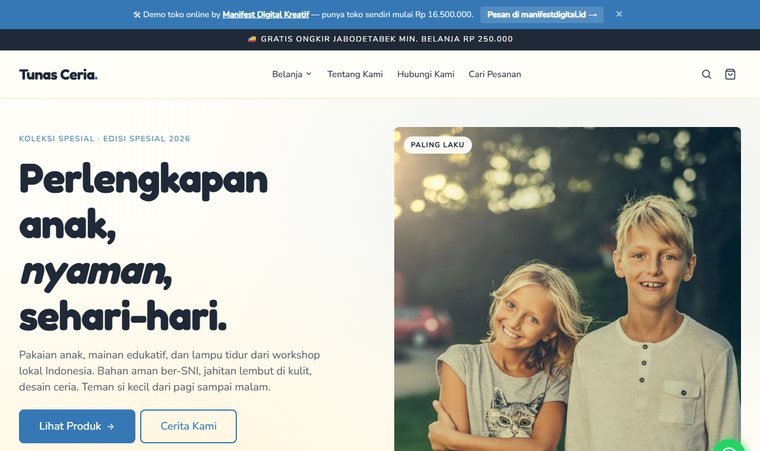 Demo toko online Kids, Baby & Toys